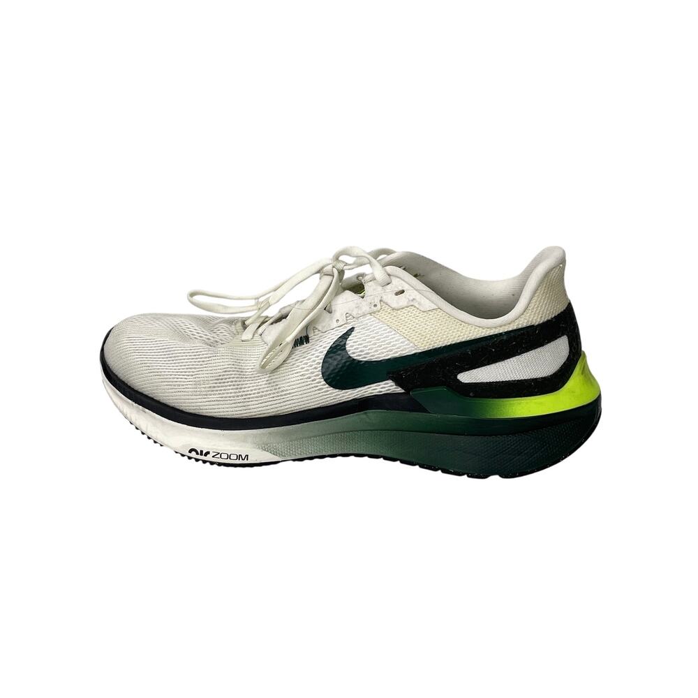 Nike Zoom Structure 25 WA:KE.UP Men's White Green Road Running Shoes Size 9